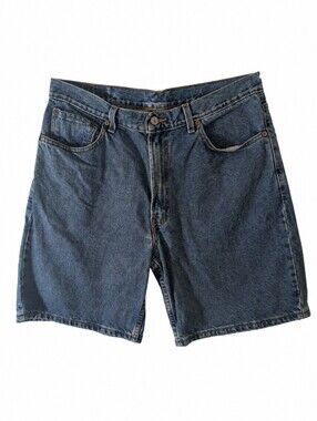 Levis 550 Jorts Vintage 90s Medium Stonewash Skater Shorts Fits Size 34